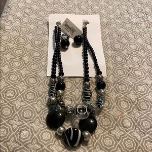 Necklace with matching earrings